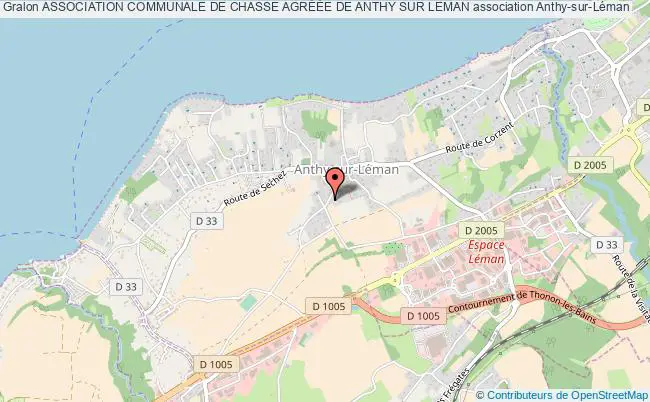 plan association Association Communale De Chasse AgrÉÉe De Anthy Sur Leman Anthy-sur-Léman