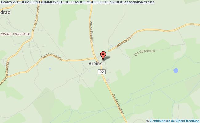 plan association Association Communale De Chasse Agreee De Arcins Arcins