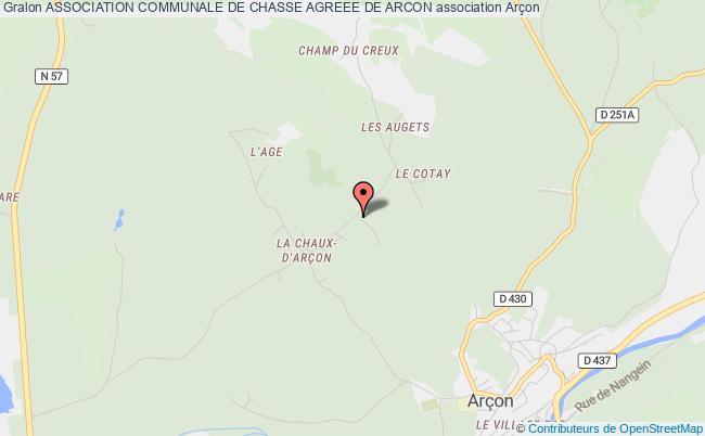 ASSOCIATION COMMUNALE DE CHASSE AGREEE DE ARCON