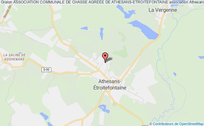 ASSOCIATION COMMUNALE DE CHASSE AGRÉÉE DE ATHESANS-ETROITEFONTAINE
