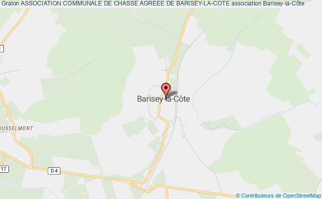plan association Association Communale De Chasse Agreee De Barisey-la-cote Barisey-la-Côte