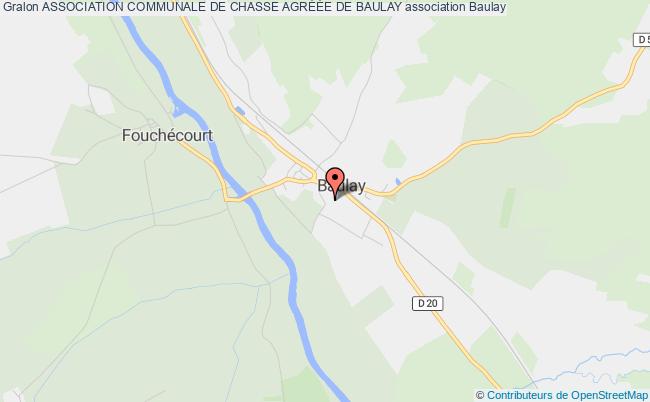 plan association Association Communale De Chasse AgrÉÉe De Baulay Baulay