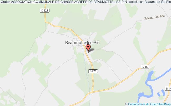 plan association Association Communale De Chasse AgrÉÉe De Beaumotte-les-pin Beaumotte-lès-Pin