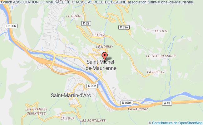 plan association Association Communale De Chasse Agreee De Beaune Saint-Michel-de-Maurienne