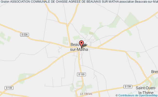 plan association Association Communale De Chasse Agreee De Beauvais Sur Matha Beauvais-sur-Matha