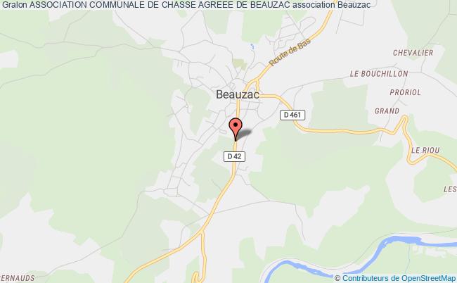 ASSOCIATION COMMUNALE DE CHASSE AGREEE DE BEAUZAC