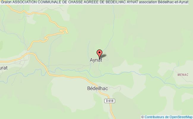ASSOCIATION COMMUNALE DE CHASSE AGREEE DE BEDEILHAC AYNAT
