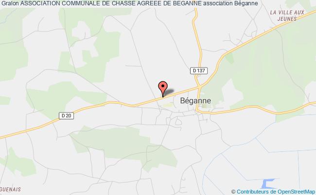 plan association Association Communale De Chasse Agreee De Beganne Béganne