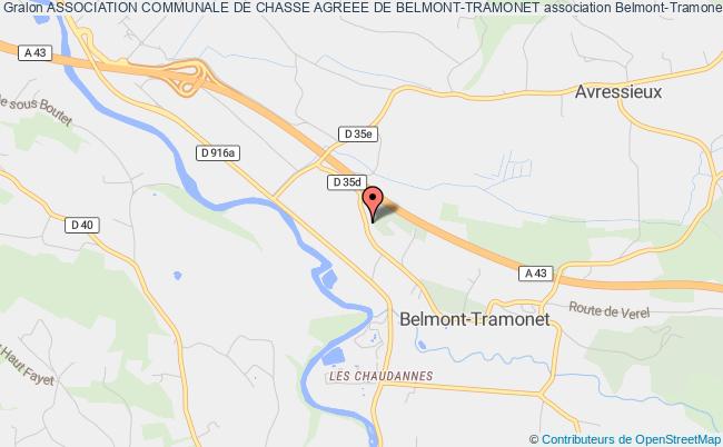 ASSOCIATION COMMUNALE DE CHASSE AGREEE DE BELMONT-TRAMONET
