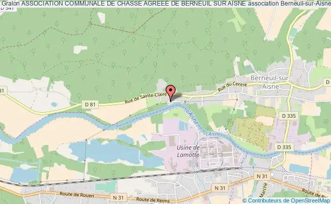 plan association Association Communale De Chasse Agreee De Berneuil Sur Aisne Berneuil-sur-Aisne