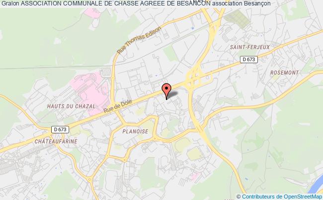 plan association Association Communale De Chasse Agreee De Besancon Besançon