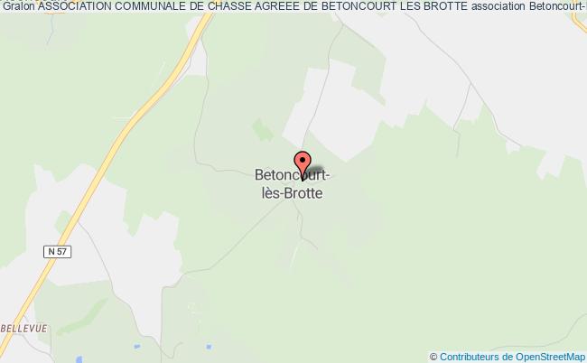 ASSOCIATION COMMUNALE DE CHASSE AGREEE DE BETONCOURT LES BROTTE