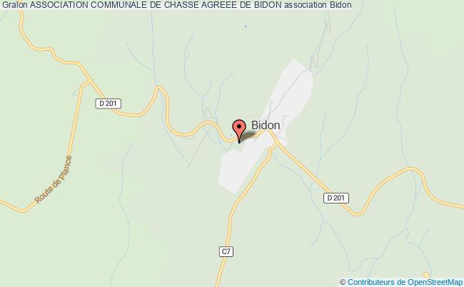 ASSOCIATION COMMUNALE DE CHASSE AGREEE DE BIDON