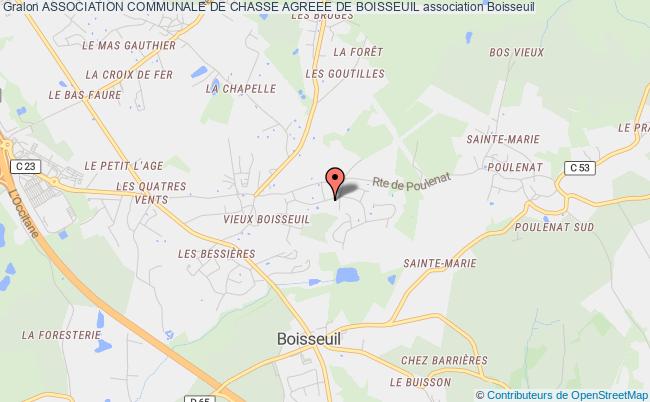 plan association Association Communale De Chasse Agreee De Boisseuil 