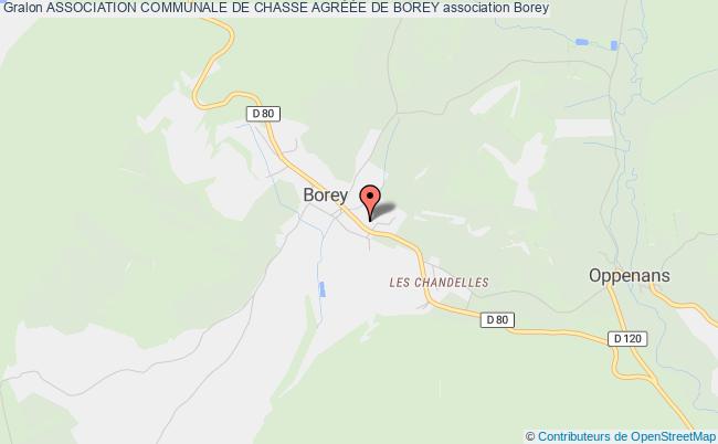 plan association Association Communale De Chasse AgrÉÉe De Borey Borey