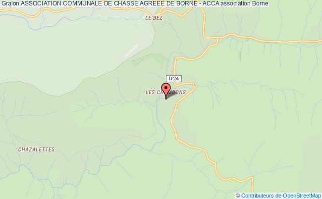 ASSOCIATION COMMUNALE DE CHASSE AGREEE DE BORNE - ACCA
