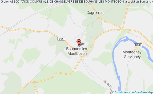 plan association Association Communale De Chasse AgrÉÉe De Bouhans-les-montbozon Bouhans-lès-Montbozon