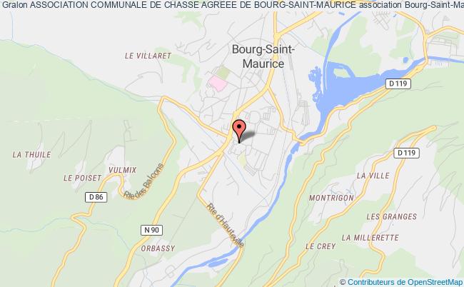 plan association Association Communale De Chasse Agreee De Bourg-saint-maurice Bourg-Saint-Maurice