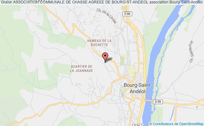 plan association Association Communale De Chasse Agreee De Bourg-st-andeol Bourg-Saint-Andéol