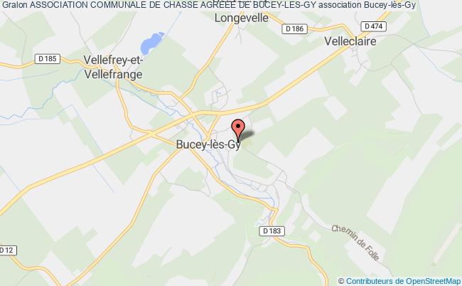 plan association Association Communale De Chasse AgrÉÉe De Bucey-les-gy Bucey-lès-Gy