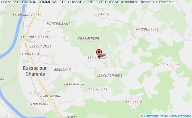 plan association Association Communale De Chasse Agreee De Bussac Bussac-sur-Charente