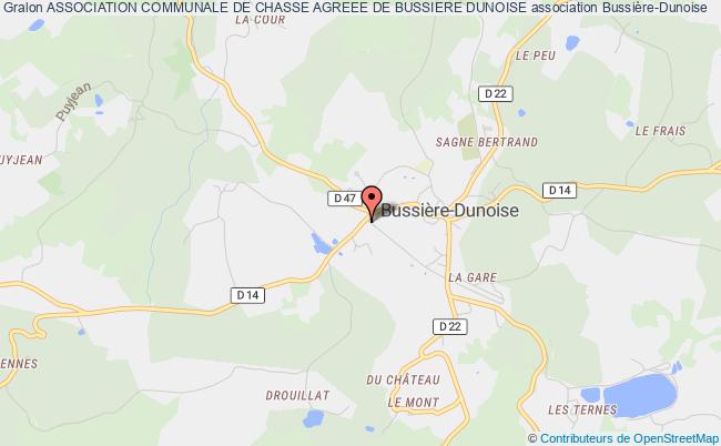 plan association Association Communale De Chasse Agreee De Bussiere Dunoise Bussière-Dunoise