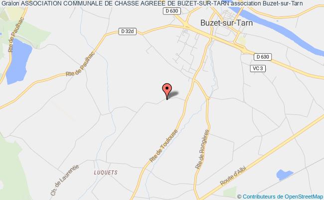 plan association Association Communale De Chasse Agreee De Buzet-sur-tarn Buzet-sur-Tarn