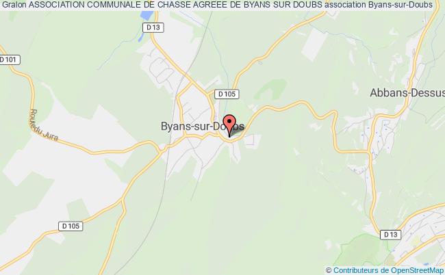 plan association Association Communale De Chasse Agreee De Byans Sur Doubs Byans-sur-Doubs