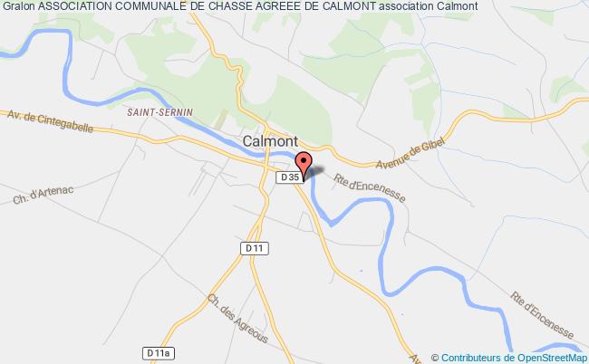 plan association Association Communale De Chasse Agreee De Calmont Calmont