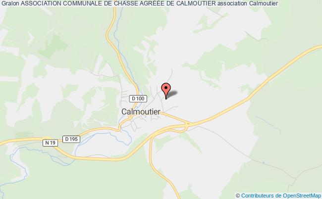 plan association Association Communale De Chasse AgrÉÉe De Calmoutier Calmoutier