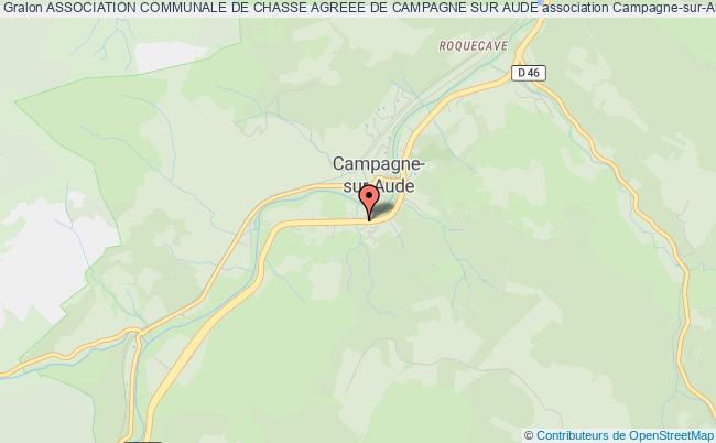 ASSOCIATION COMMUNALE DE CHASSE AGREEE DE CAMPAGNE SUR AUDE