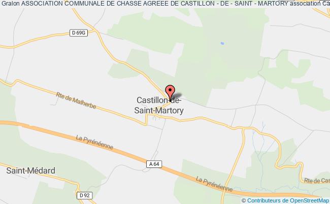 plan association Association Communale De Chasse Agreee De Castillon - De - Saint - Martory Castillon-de-Saint-Martory