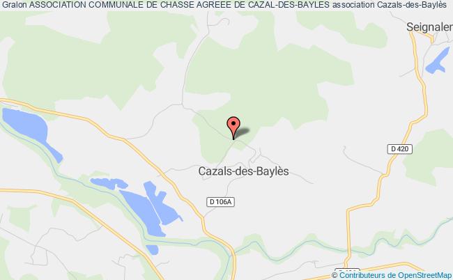 plan association Association Communale De Chasse Agreee De Cazal-des-bayles Cazals-des-Baylès