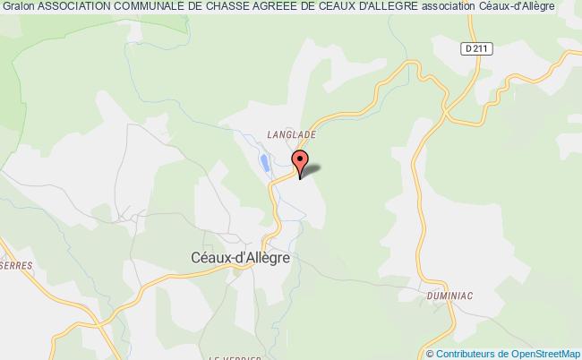 ASSOCIATION COMMUNALE DE CHASSE AGREEE DE CEAUX D'ALLEGRE