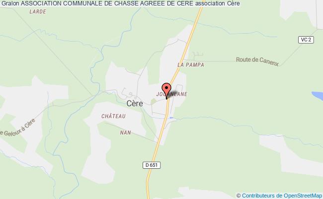 ASSOCIATION COMMUNALE DE CHASSE AGREEE DE CERE