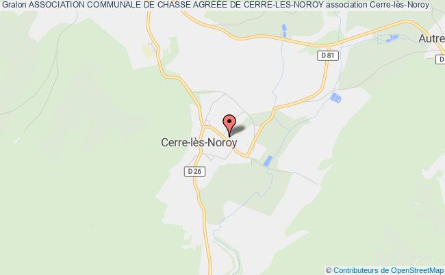 plan association Association Communale De Chasse AgrÉÉe De Cerre-les-noroy Cerre-lès-Noroy