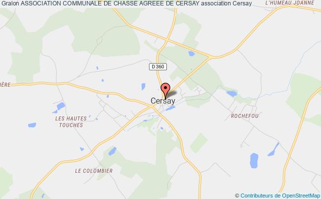 plan association Association Communale De Chasse Agreee De Cersay Val-en-Vignes