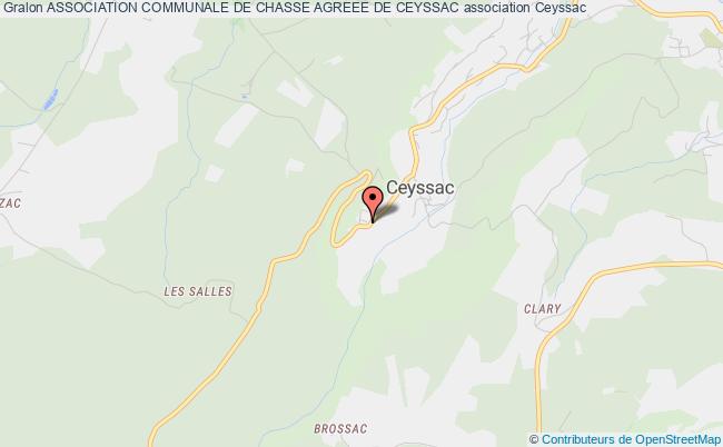 ASSOCIATION COMMUNALE DE CHASSE AGREEE DE CEYSSAC