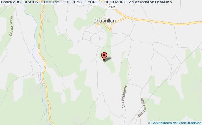 ASSOCIATION COMMUNALE DE CHASSE AGREEE DE CHABRILLAN