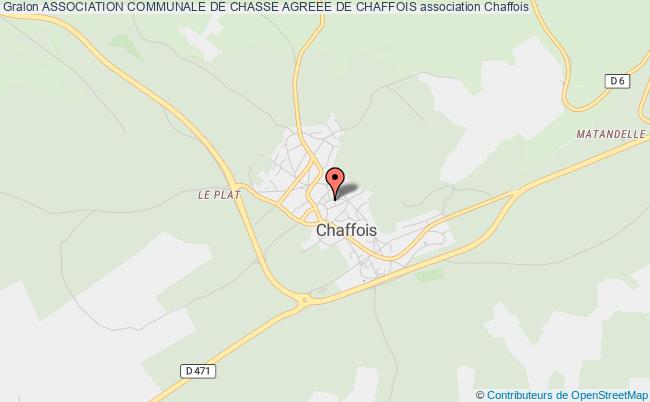 ASSOCIATION COMMUNALE DE CHASSE AGREEE DE CHAFFOIS