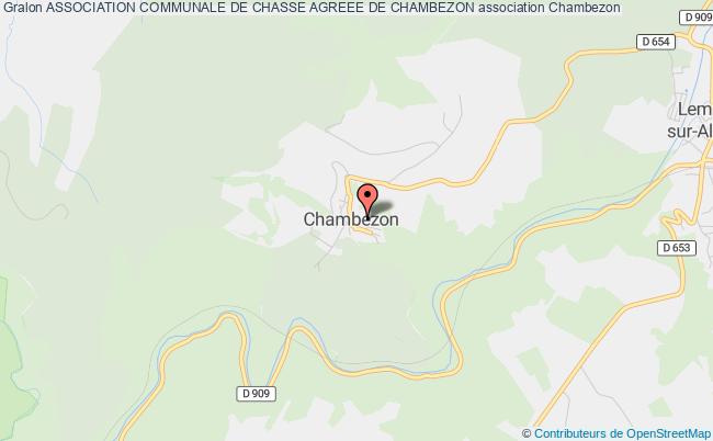 plan association Association Communale De Chasse Agreee De Chambezon Chambezon
