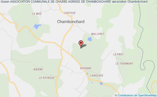 plan association Association Communale De Chasse Agreee De Chambonchard Chambonchard