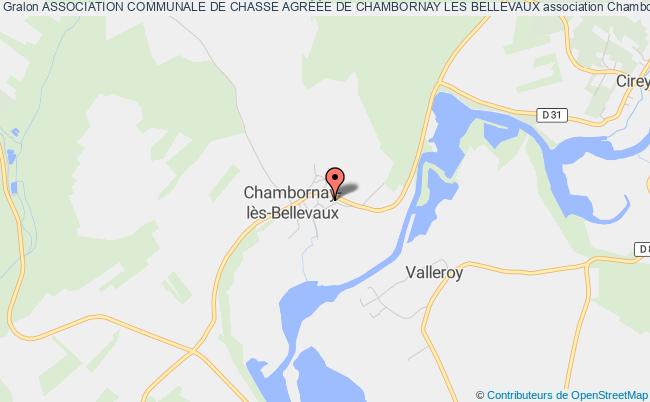 plan association Association Communale De Chasse AgrÉÉe De Chambornay Les Bellevaux Chambornay-lès-Bellevaux