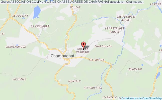 plan association Association Communale De Chasse Agreee De Champagnat Champagnat