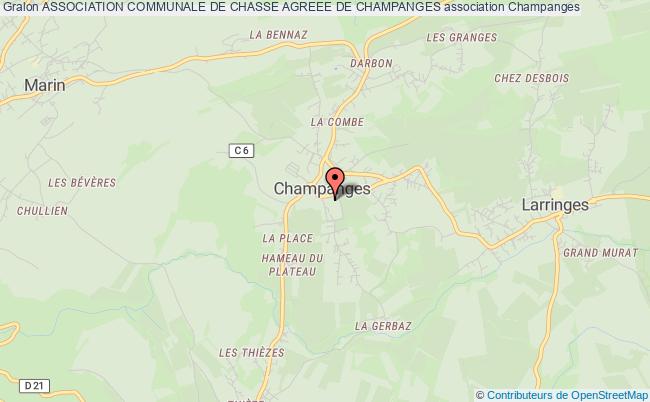 plan association Association Communale De Chasse Agreee De Champanges Champanges