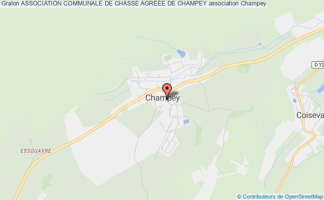 plan association Association Communale De Chasse AgrÉÉe De Champey Champey