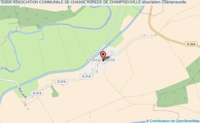 ASSOCIATION COMMUNALE DE CHASSE AGREEE DE CHAMPNEUVILLE