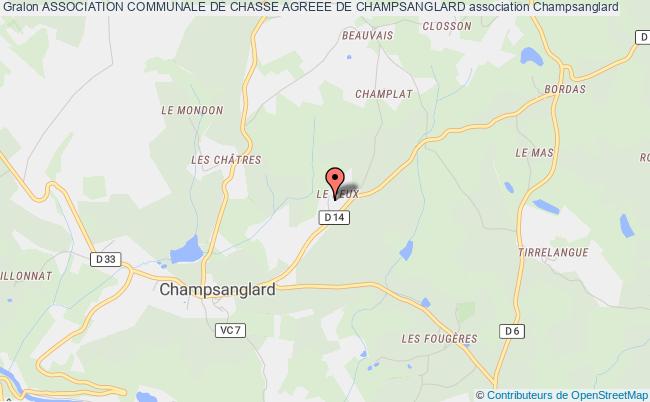 plan association Association Communale De Chasse Agreee De Champsanglard Champsanglard