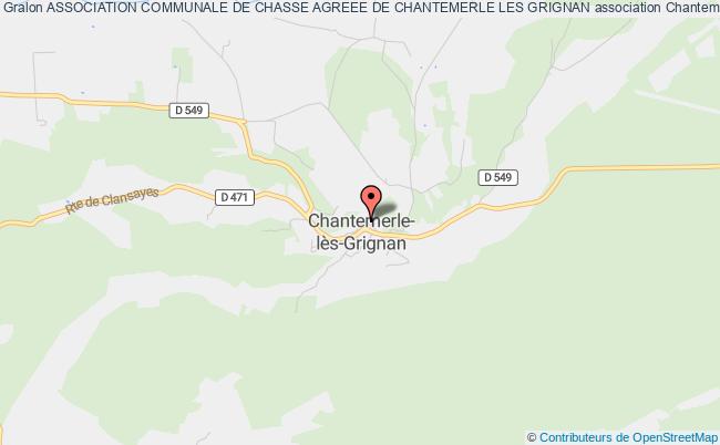 plan association Association Communale De Chasse Agreee De Chantemerle Les Grignan Chantemerle-lès-Grignan