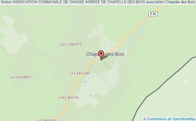 plan association Association Communale De Chasse AgrÉÉe De Chapelle-des-bois Chapelle-des-Bois